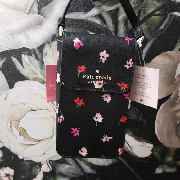 NWT Kate Spade Ditsy Buds North South Phone Crossbody - Picture 2 of 5